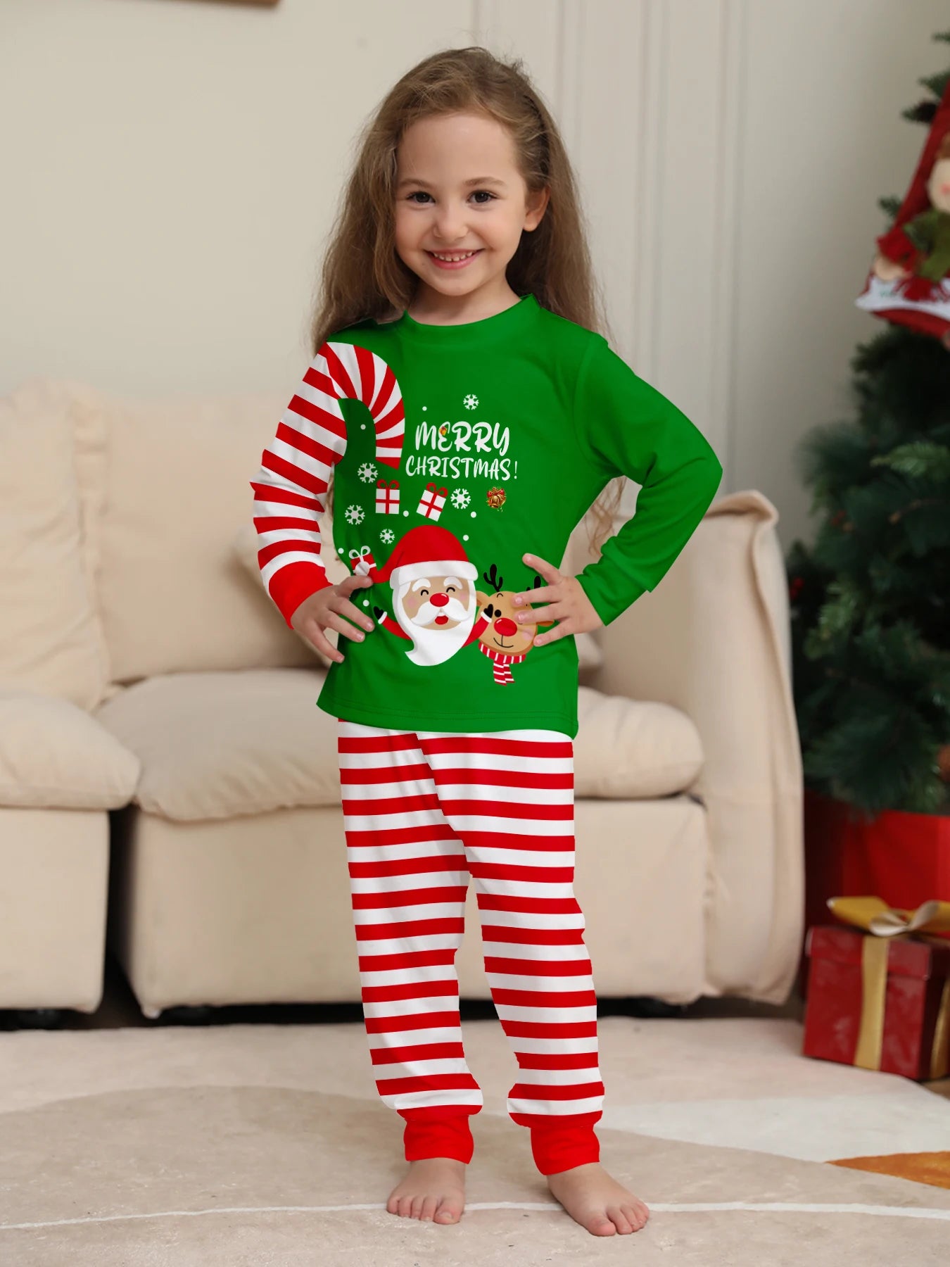 Cozy Xmas Pajamas for Kids - Santa, Reindeer & “MERRY CHRISTMAS!”