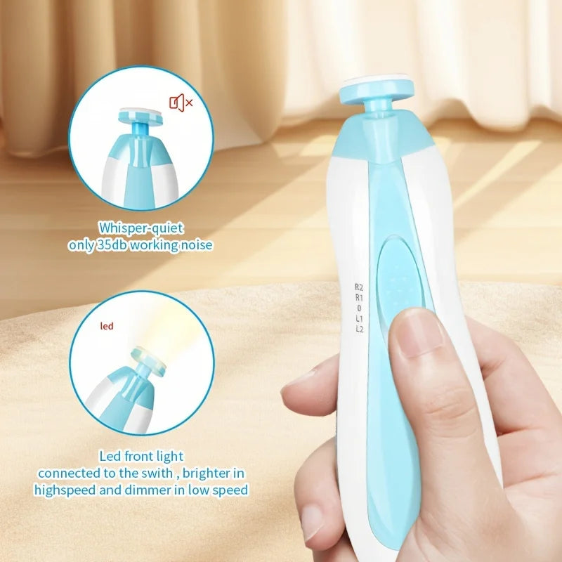 Baby Nail Trimmer Electric Six-in-one Multi-head Manicure Suit Portable