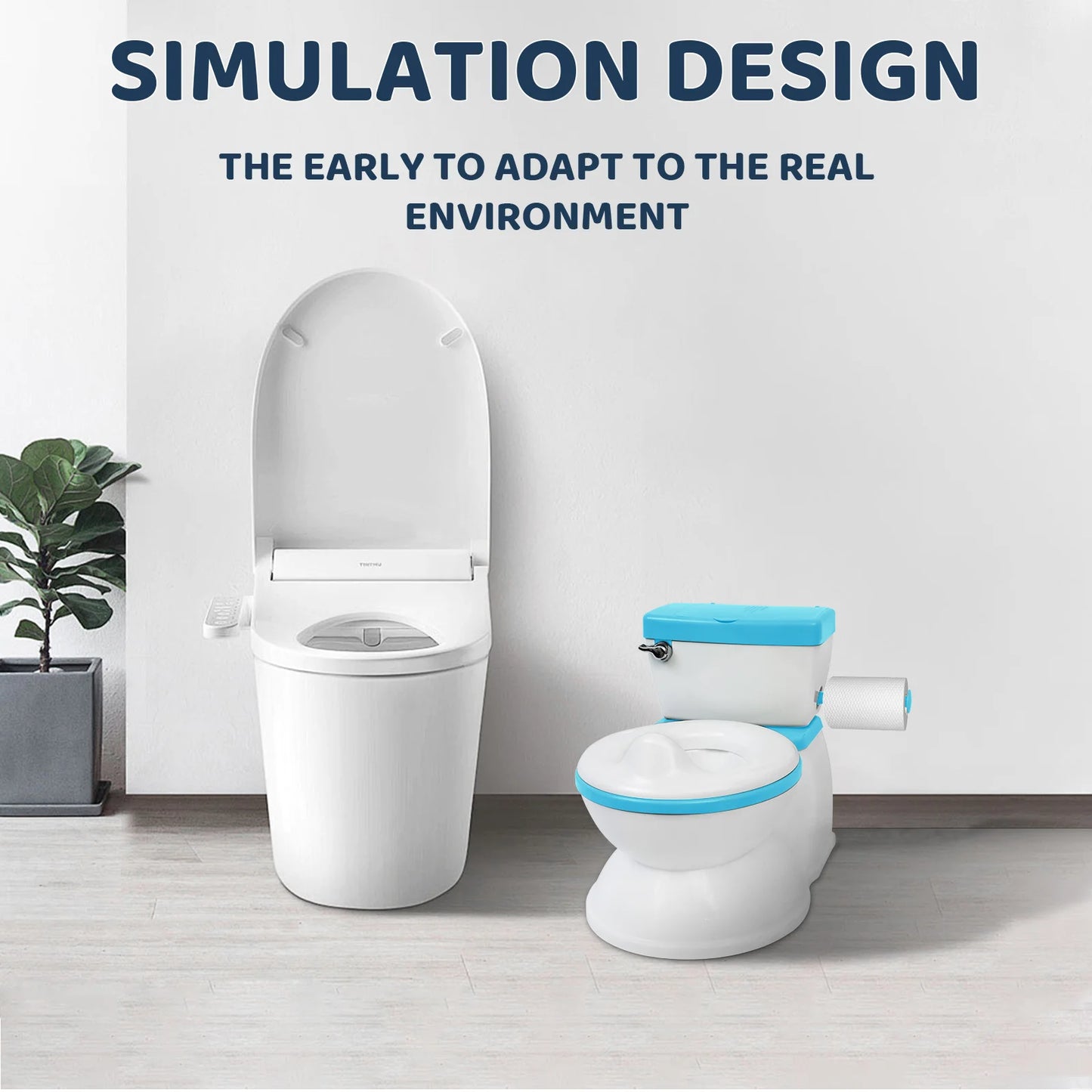 Baby Potty Toilet Real Feel 2-in-1
