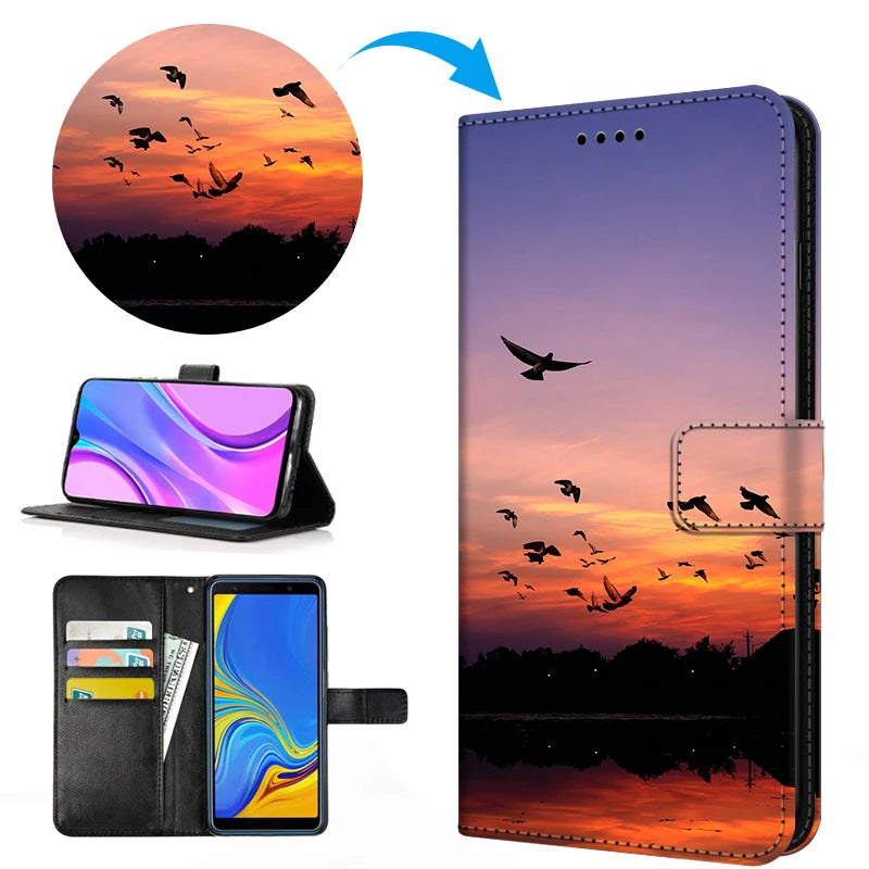 Customized Leather Flip Phone Case For Google Pixel Stand Covers- Free Shipping