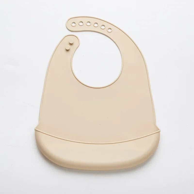 Baby Bib Adjustable Waterproof Bibs Babies Soft Edible Silicone - Buy One Get Two Free π₯