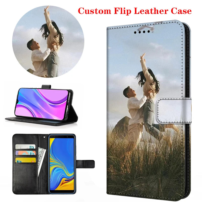 Customized Leather Flip Phone Case For Google Pixel Stand Covers- Free Shipping