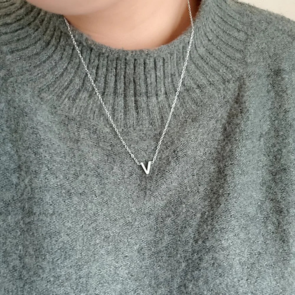 Initial Name Necklace for Women