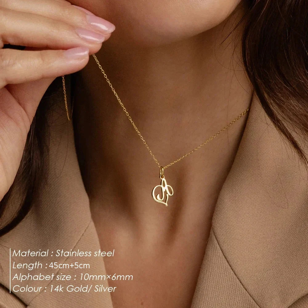 women Initial Necklace