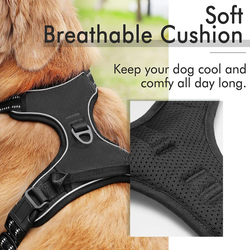 Dog Harness No-Pull Service Vest with Reflective