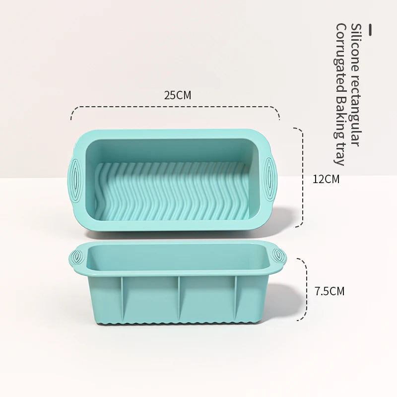3D Silicone Kitchen Fluted Tube Pan Bakeware Airfryer Accessories