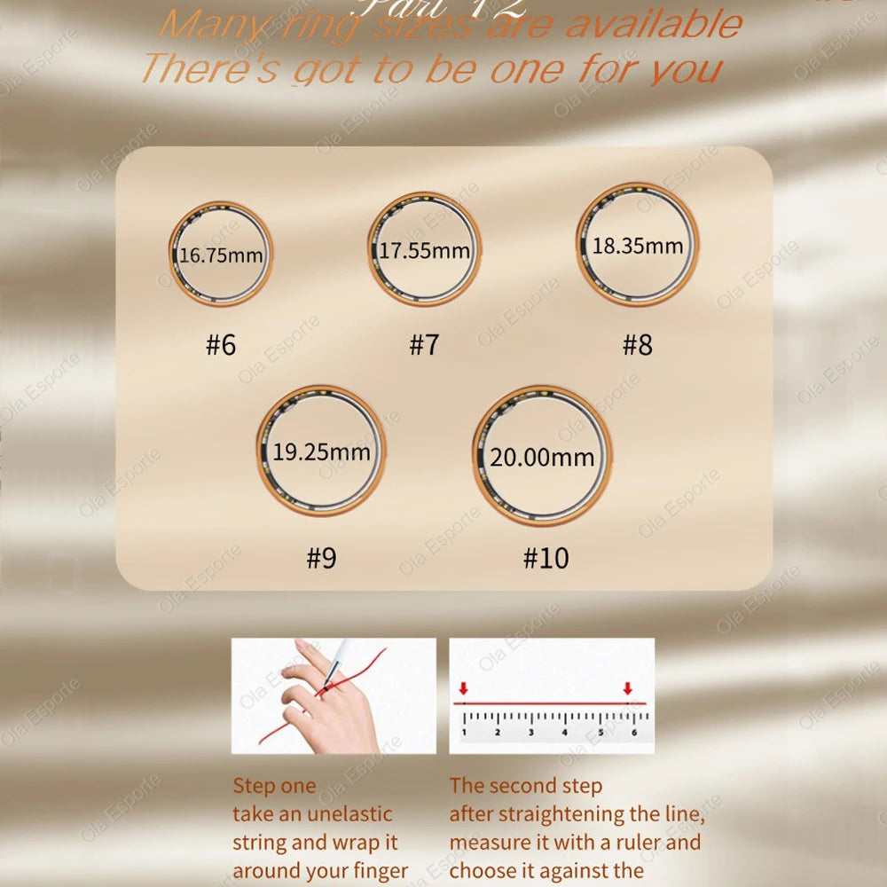 2026 New Women’s Smart Ring Heart Rate/Sleep/Blood Oxygen Monitoring
