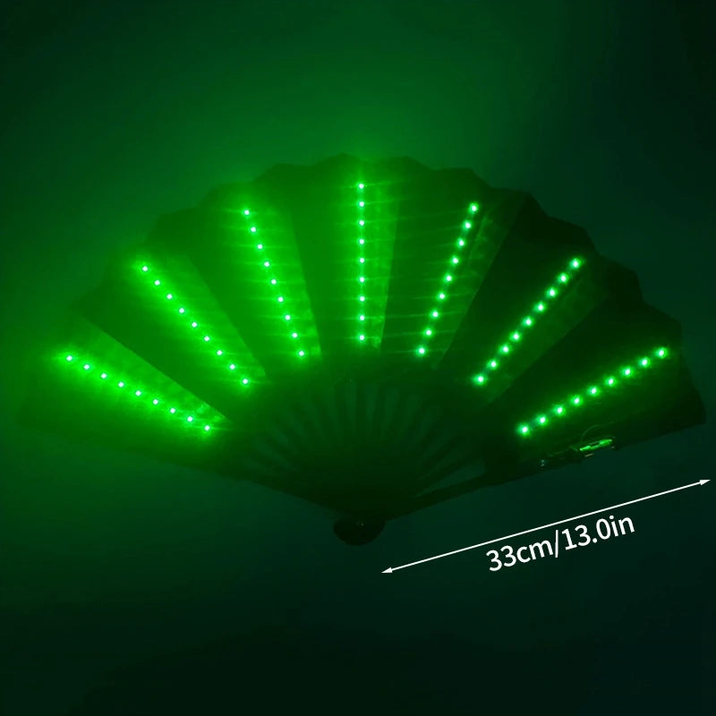 Glowing Folding Fan Lighting Dancing Fans