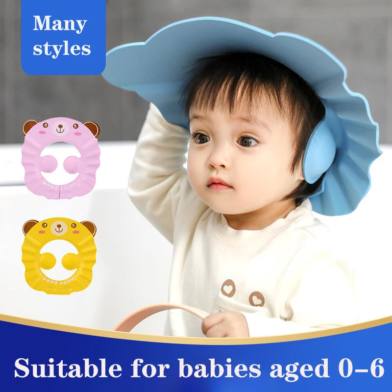 Tear-Free Baby Shower Cap β Safe Head & Ear Protector for Bathing - Buy One Get One π₯