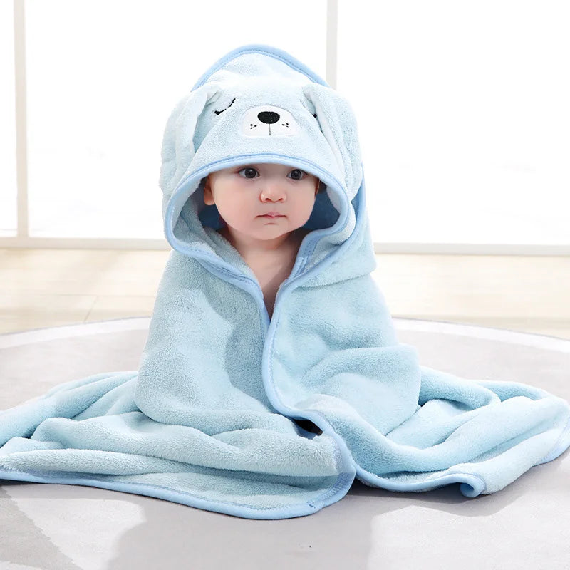 Cartoon Animal Baby Bath Towels Soft Newborn Hooded Towel - BOGO π₯