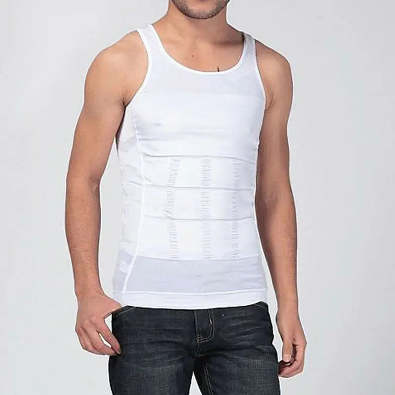 Men Slimming Vest Fitness Body Shaper Slimming Shirt