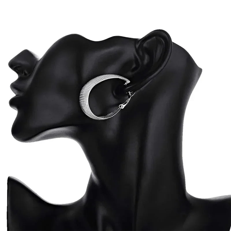 925 Sterling Silver Hoop Earrings For Women - Buy One Get One Free 🔥