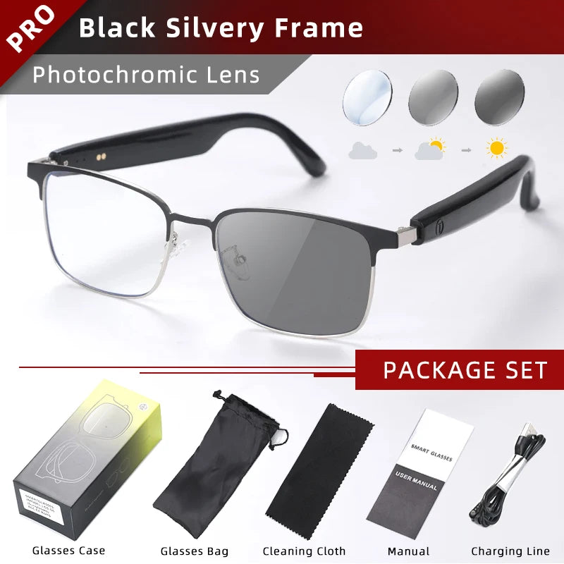 CLLOIO Smart Bluetooth Glasses with Photochromic Lenses