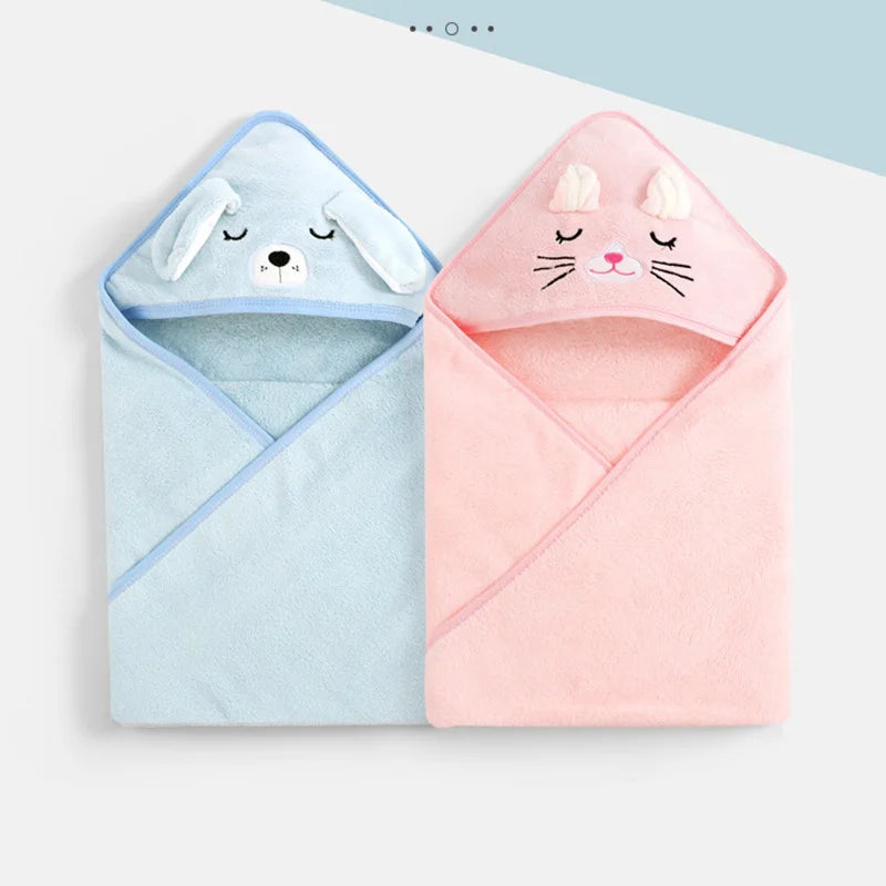 Cartoon Animal Baby Bath Towels Soft Newborn Hooded Towel - BOGO π₯