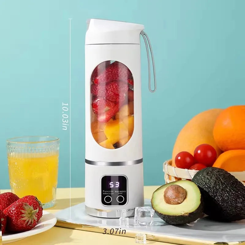 Fruit Juicer 8 Blades 3 Gears USB Rechargeable Portable Blender