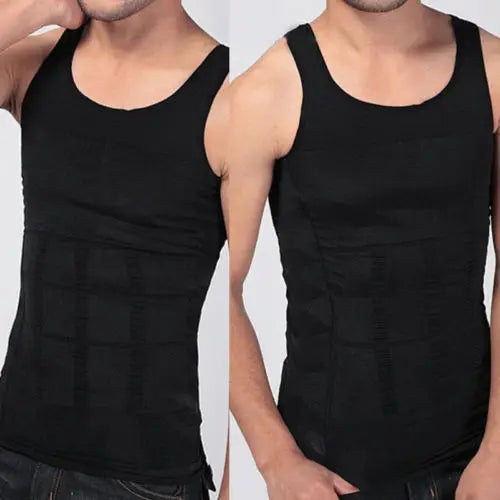 Men Slimming Vest Fitness Body Shaper Slimming Shirt