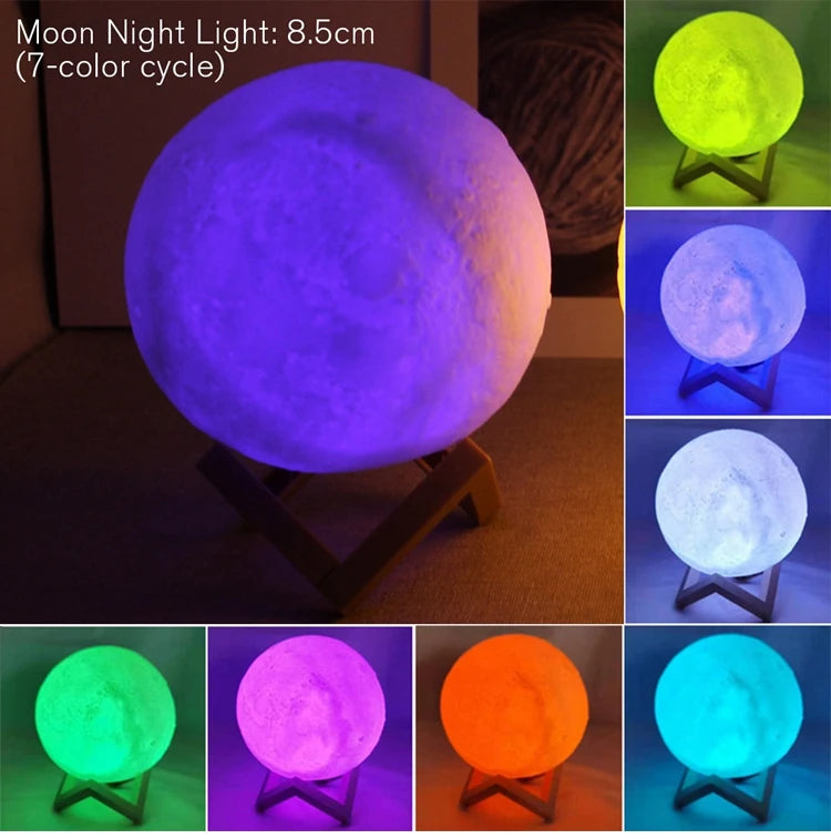 Moon Lamp For Bedroom Decor Night Lights Kids Gift Moon Lamp