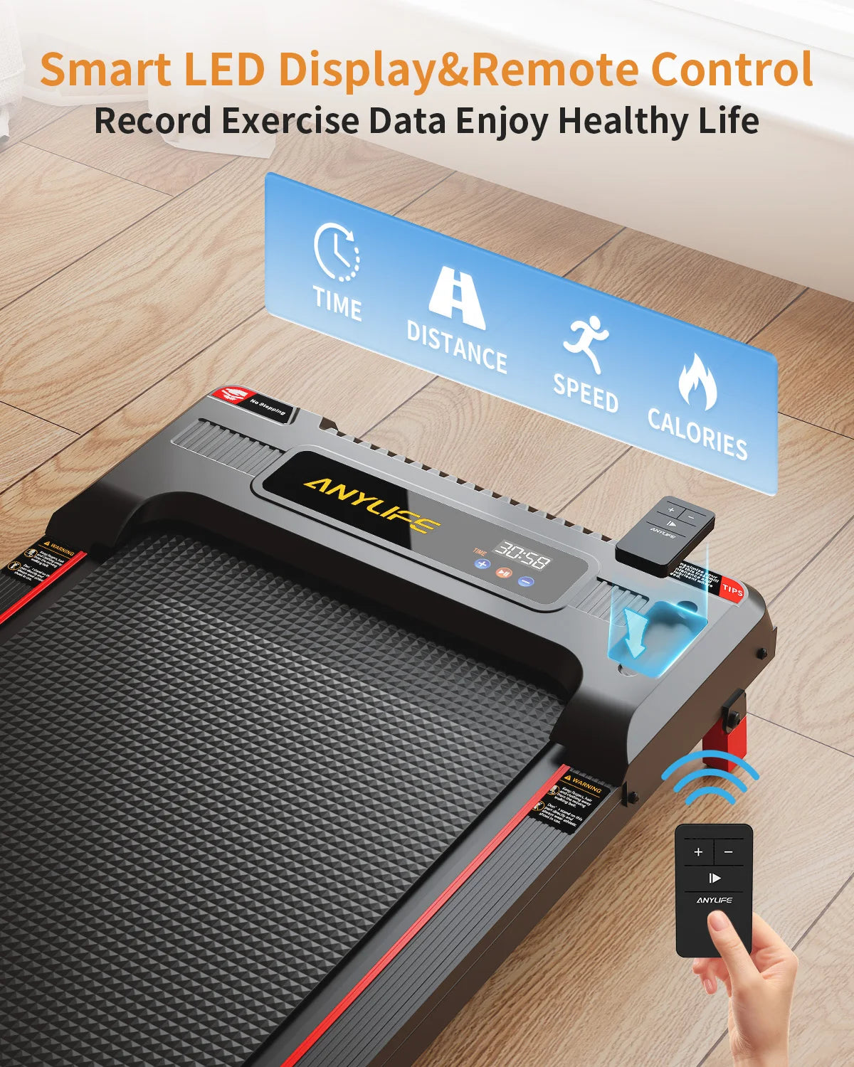 Under Desk Treadmill, Incline Walking Pad 2.5HP Portable Treadmills for Home
