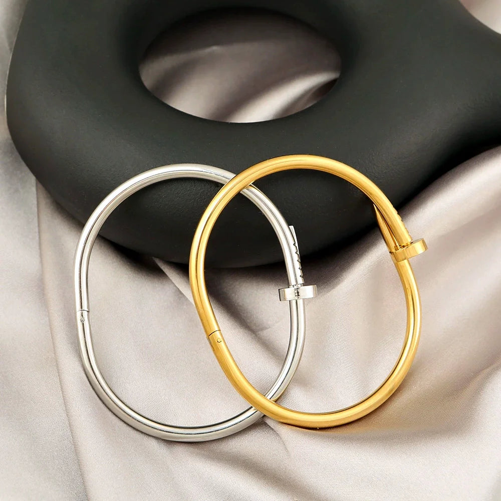 Nail Light Luxury Stainless Steel Jewelry Women's High Quality Bracelet