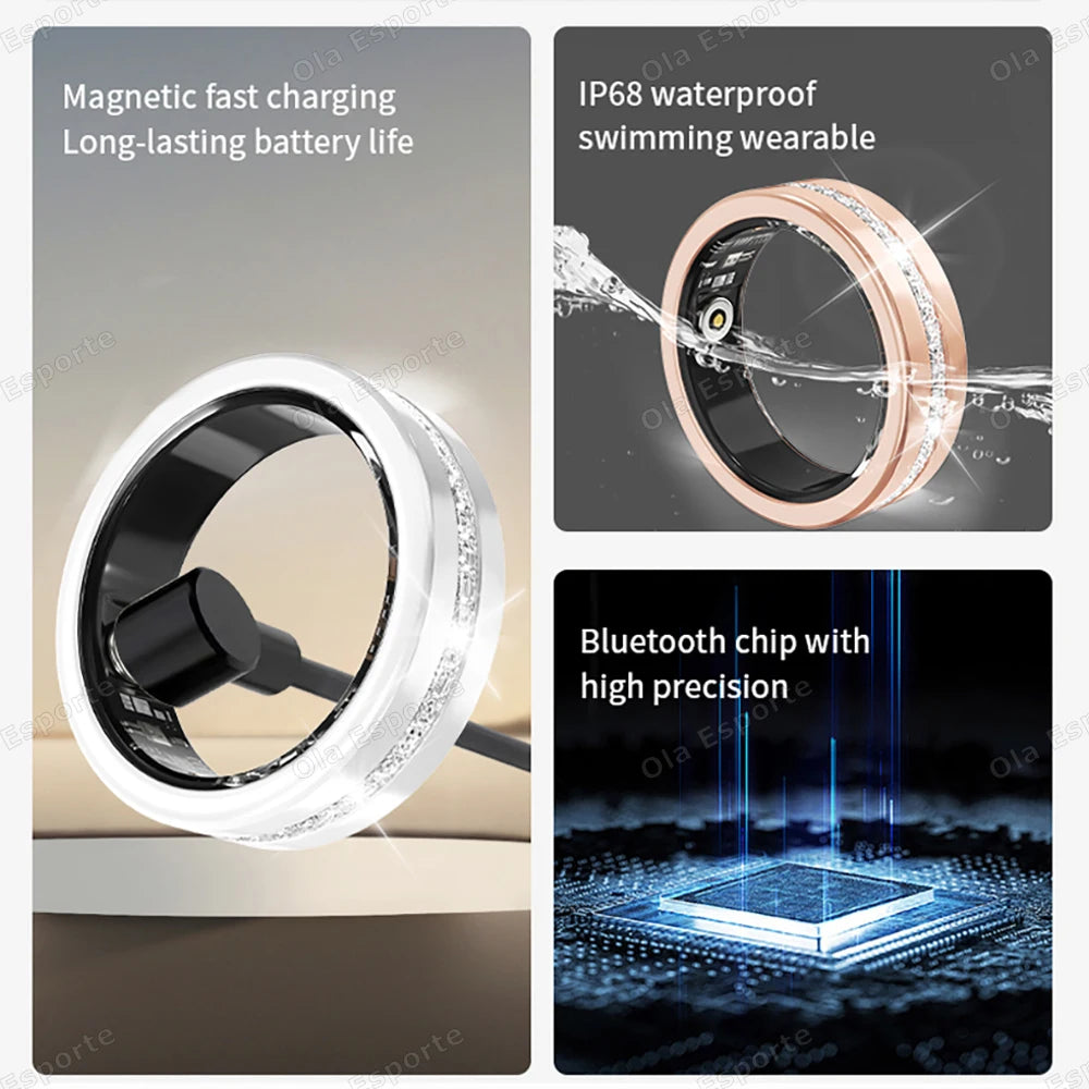 Diamond Fashion Women Smart Ring