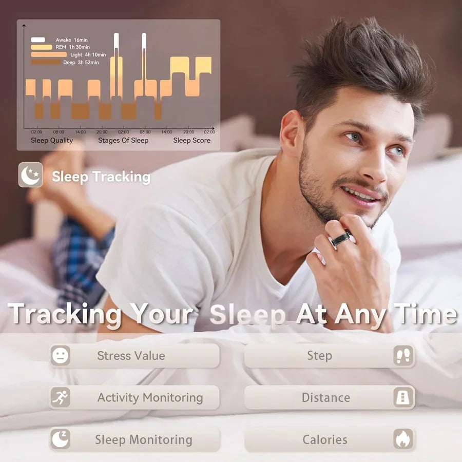 Smart Ring - Fitness Tracker with Sleep Monitor-Buy One Get One π₯