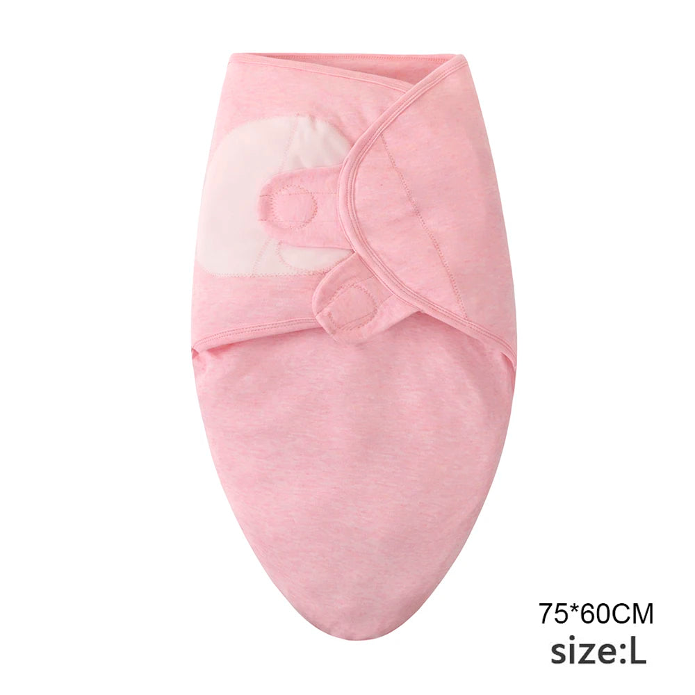 Baby Blanket Hat Set Cartoon Printed Cotton Newborn 0-6 Months