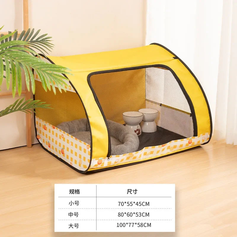 Large Space Foldable Pet Fence Tent Dog House Pet Delivery Room Cat