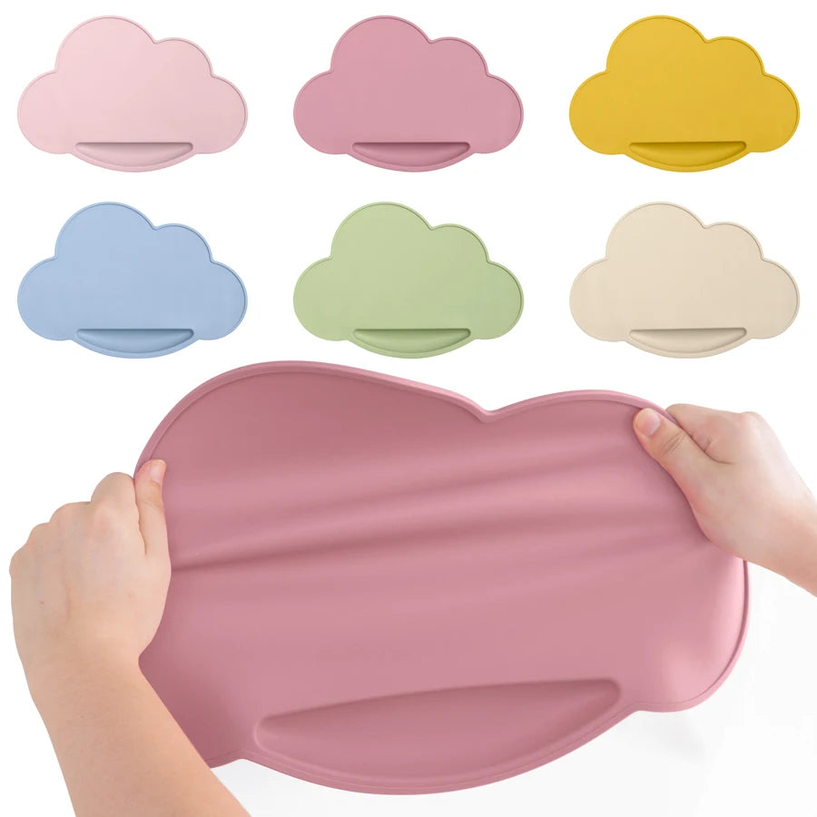 1pc Silicone Cloud Shape Baby Placemat