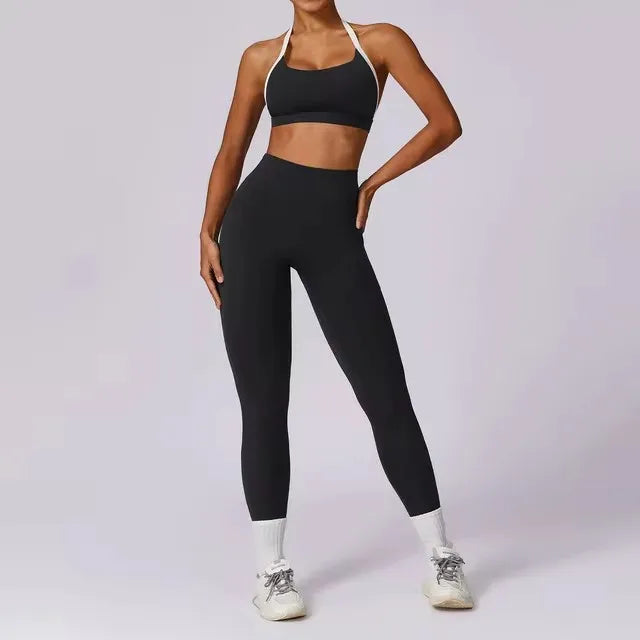 2PCS Women Sportswear Push Up Workout