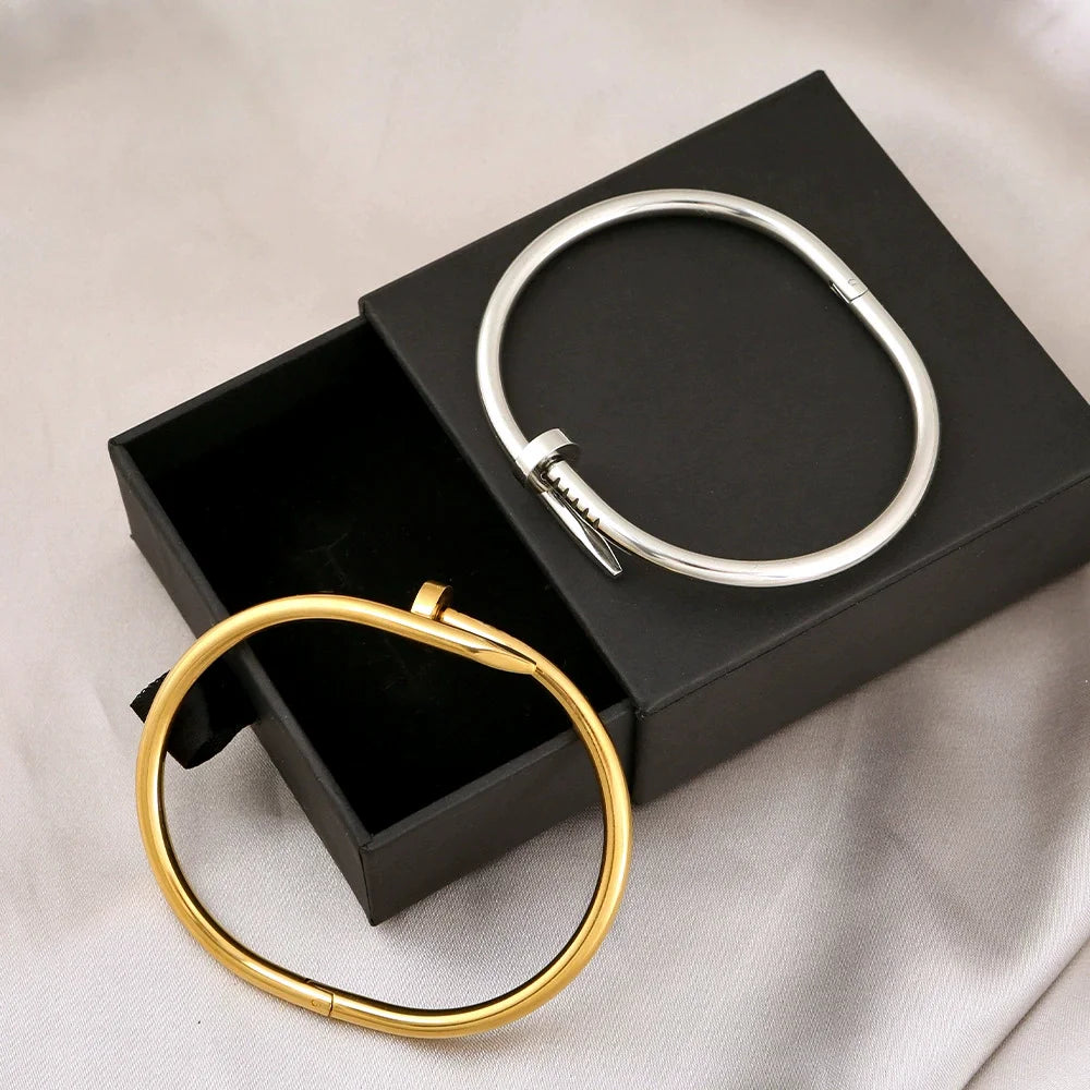 Nail Light Luxury Stainless Steel Jewelry Women's High Quality Bracelet