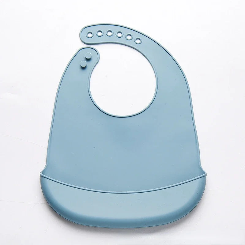 Baby Bib Adjustable Waterproof Bibs Babies Soft Edible Silicone - Buy One Get Two Free π₯