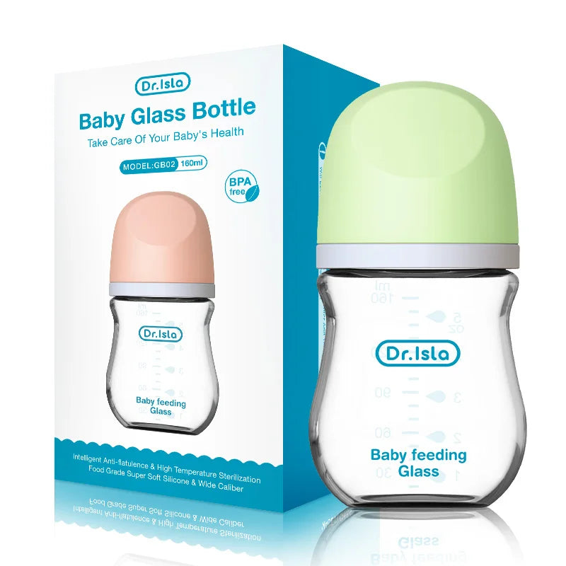 Dr.isla Anti-Choke Baby Bottle Newborn Glass