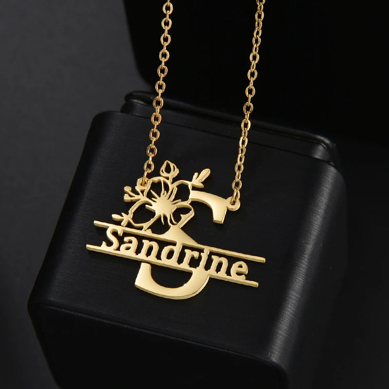 Treebud Customized Capital Letters Name Necklace - Buy One Get One Free 🔥