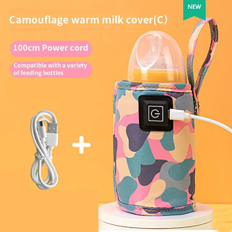 USB Milk Water Warmer Travel Stroller Insulated Bag