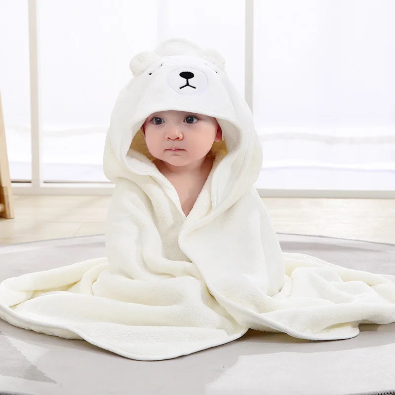 Cartoon Animal Baby Bath Towels Soft Newborn Hooded Towel - BOGO π₯