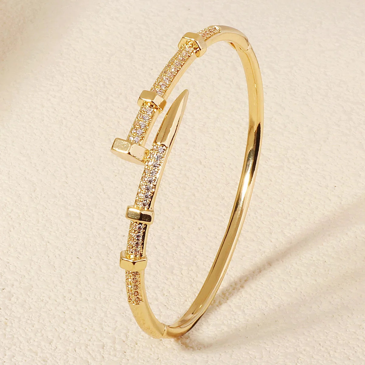 Nail Bracelets Zirconia Screw Bracelet For Women