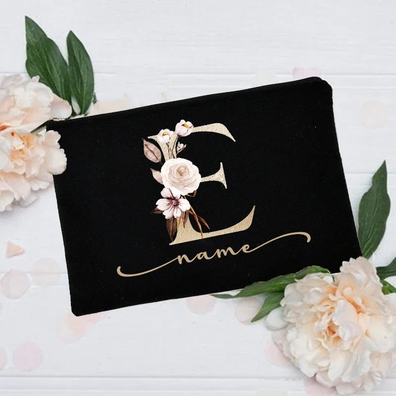 Personalized Custom Initial Name Makeup Bag - Buy One get One Free π₯