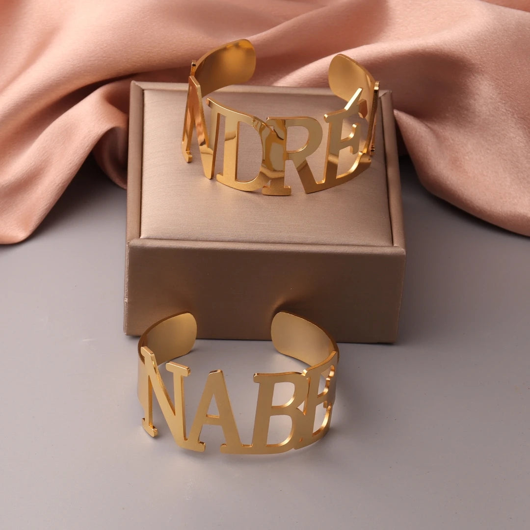 Personalized Bangle Stainless Steel Gold Silver| Buy One Get One Free!