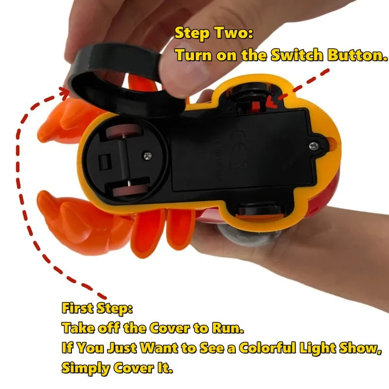 Crawling Crab Baby Toys With Music Light Up