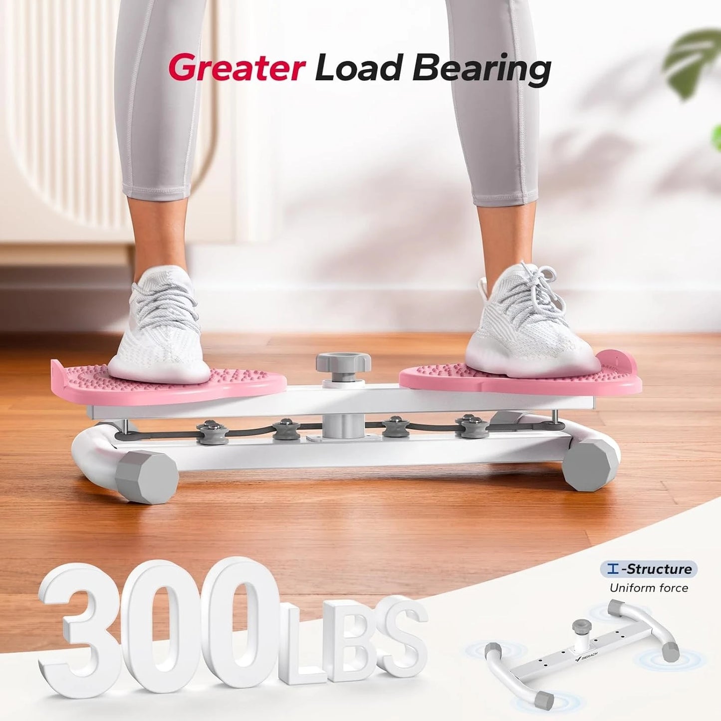 Waist Twister, Ab Machine with 300 lbs Weight Capacity, Abs Workout for Slim Waist and Core Ab Exercise