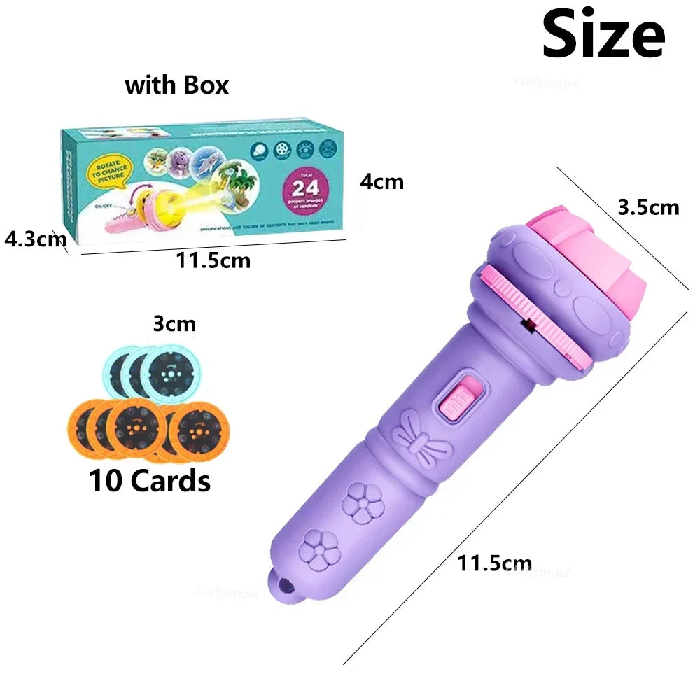 Projection Flashlight 80 Patterns Creative Flashlight Toy Projector - Buy One Get 2 Free🔥🔥