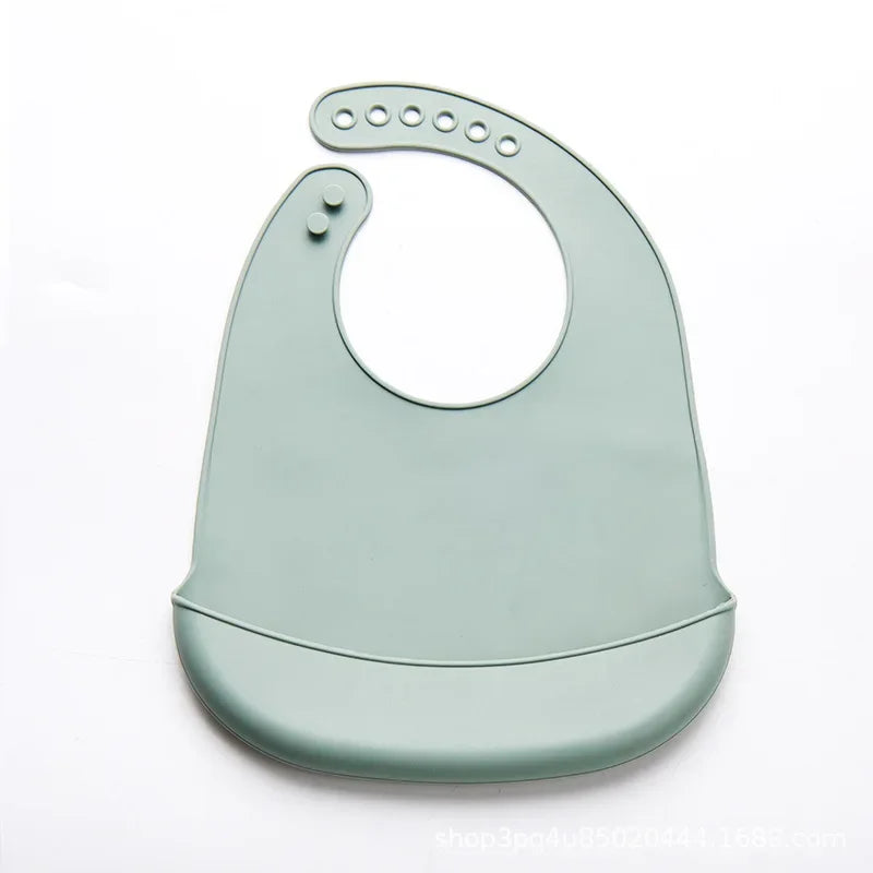Baby Bib Adjustable Waterproof Bibs Babies Soft Edible Silicone - Buy One Get Two Free π₯
