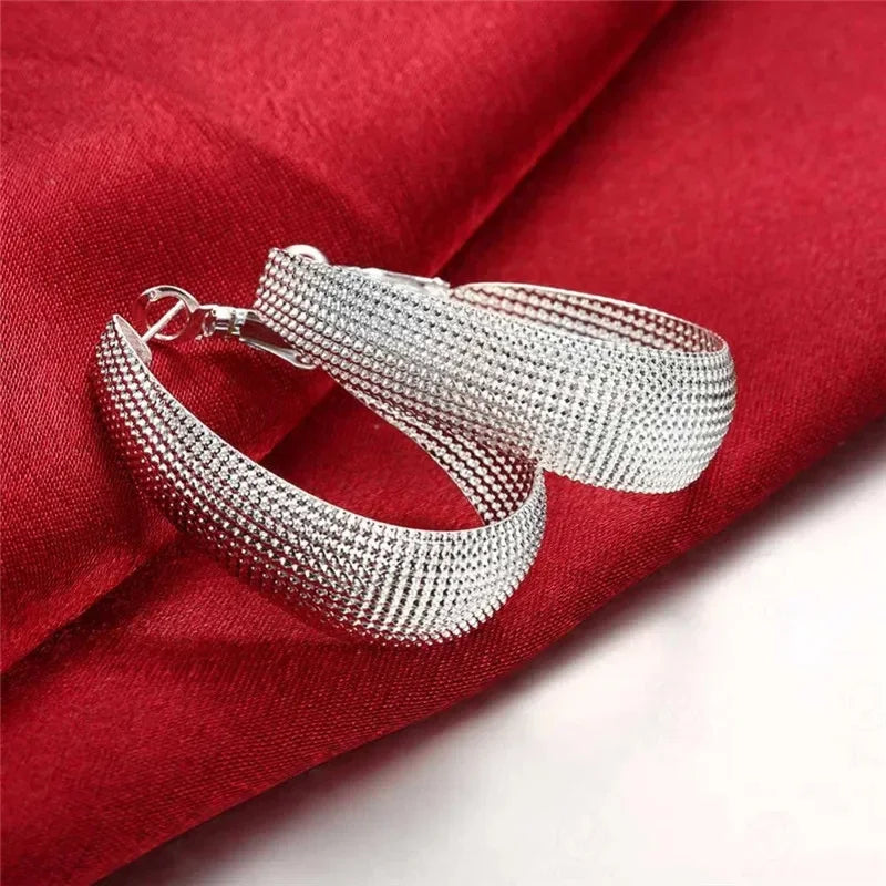 925 Sterling Silver Hoop Earrings For Women - Buy One Get One Free 🔥