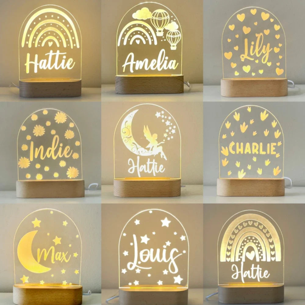 Stars to the Rainbow Customized LED USB night Light For Children