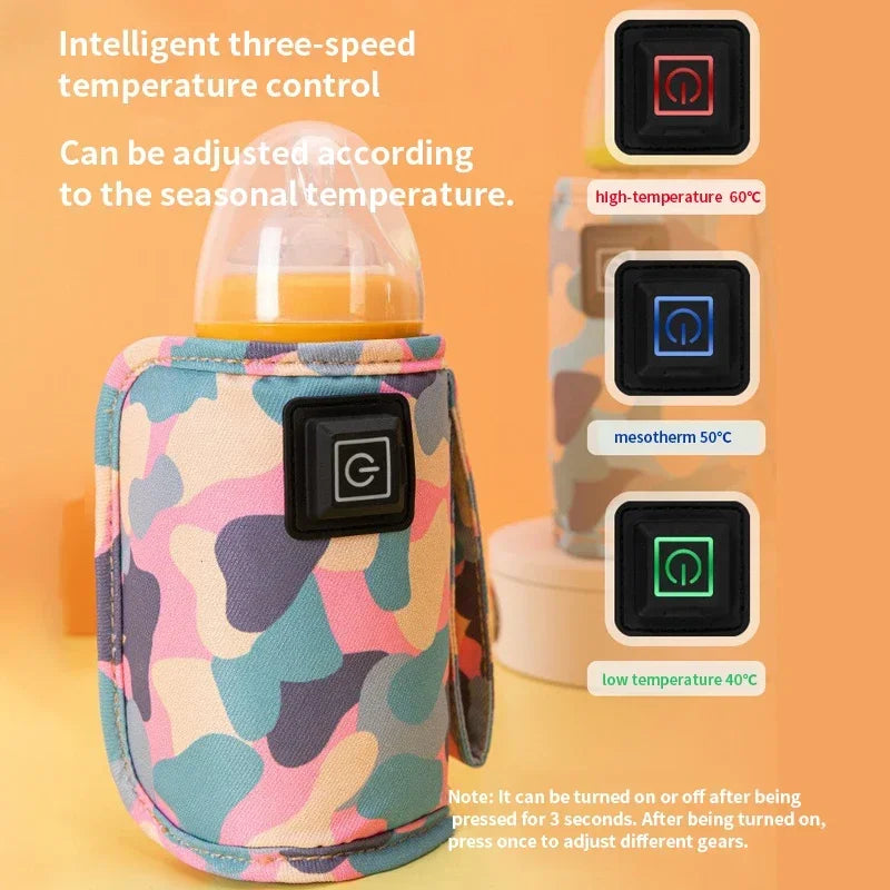 USB Milk Water Warmer Travel Stroller Insulated Bag