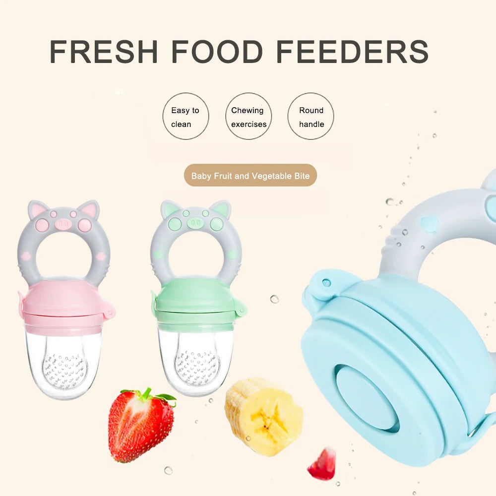 Boy Girl Fruit Nipples Feeding Safe Infant Baby Supplies Nipple Soother Bottles