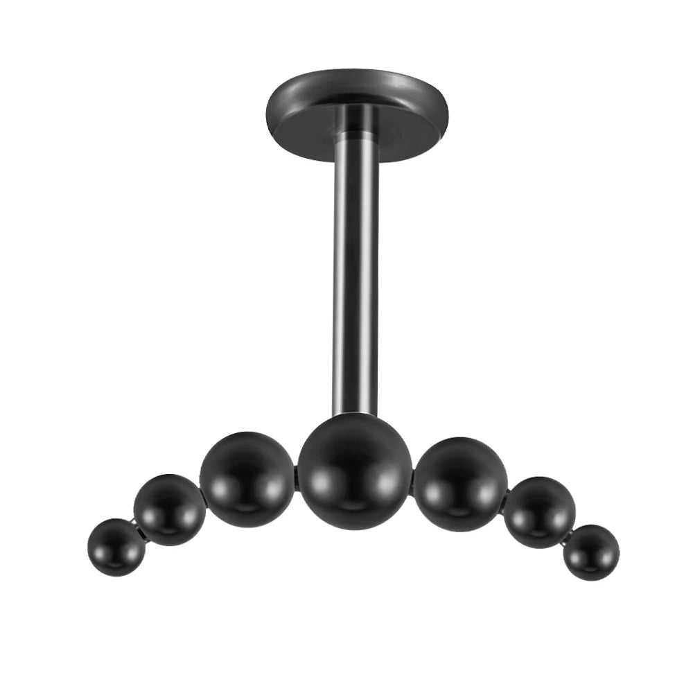 Beads Threadless Cluster Vertical Helix Earring 16G Monroe Cartilage Labret Lip Stud Tragus Piercing