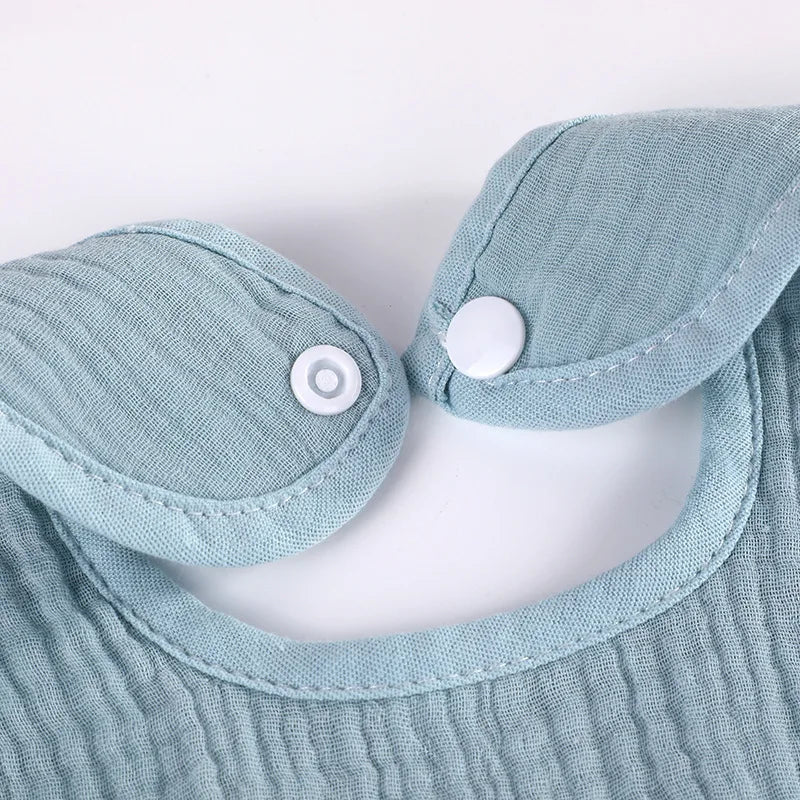Baby Girl Boy Feeding Bibs Solid Color