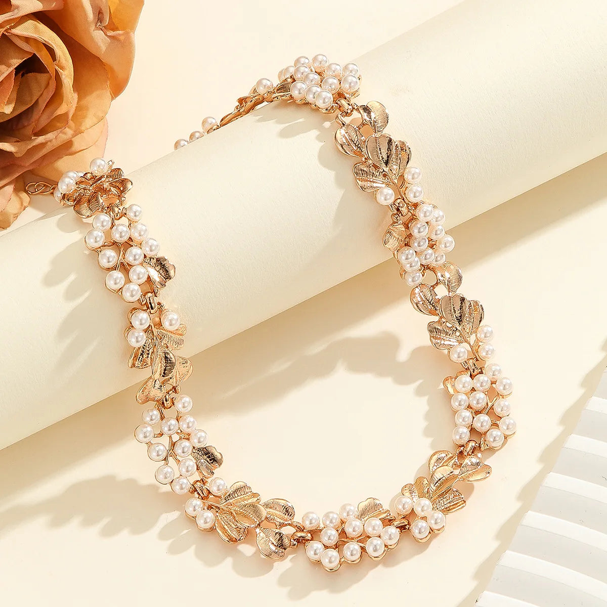 pearl necklace, earring set, versatile jewelry