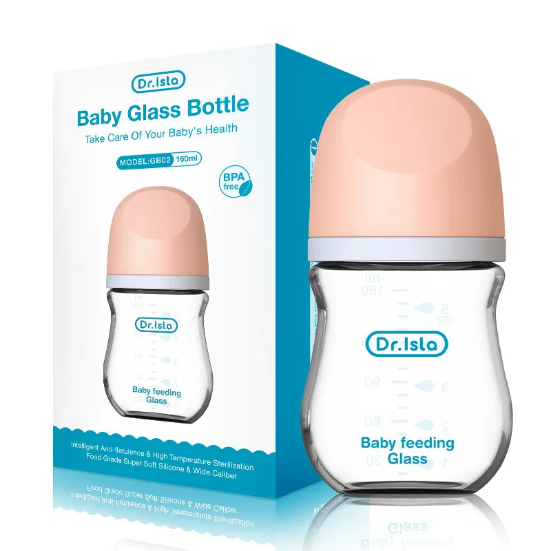 Dr.isla Anti-Choke Baby Bottle Newborn Glass